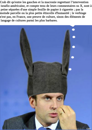 IRAN, MACRON,VREBIAGE