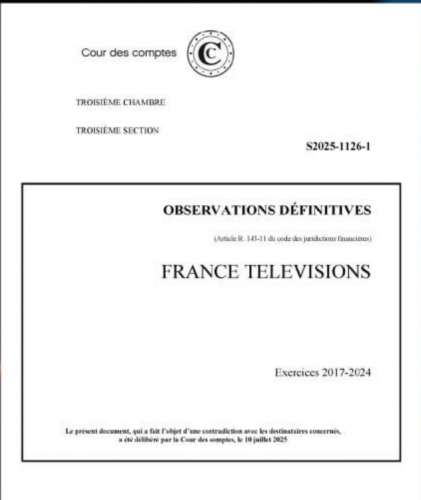 Audiovisuel public - Cour des comptes