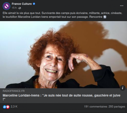 Marceline_Loridan-Ivens, antisémitisme, antisionisme,racime_anti-blancs,haine_de_l'occident