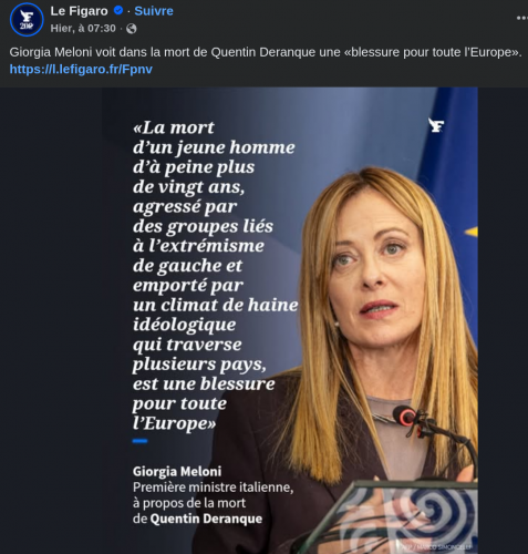 QUENTIN, GIORGIA -MELONI, LFI